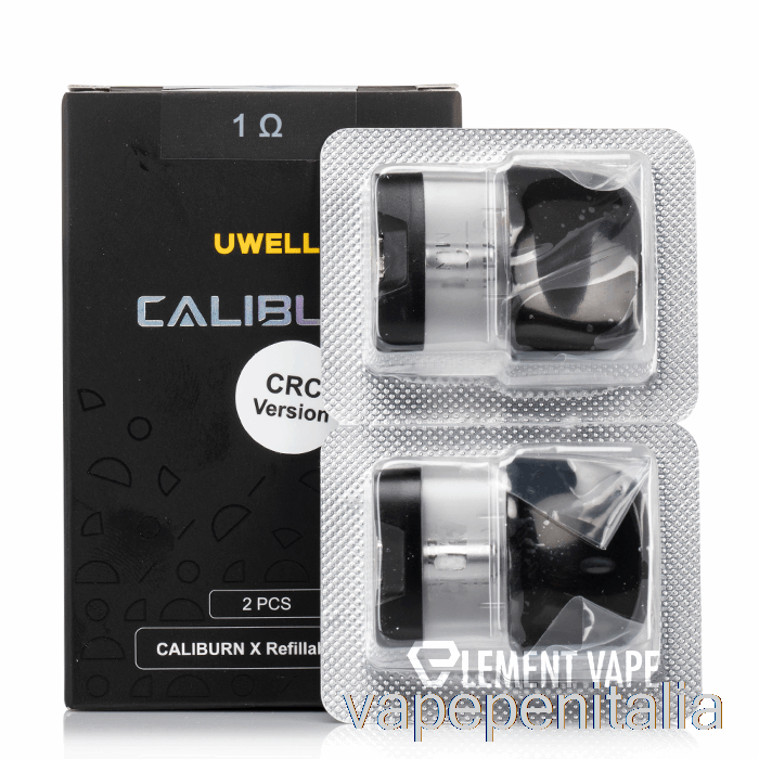 Penna Vape Uwell Caliburn X Pod Sostitutivi Pod Da 3 Ml + Bobina Da 1,0 Ohm
